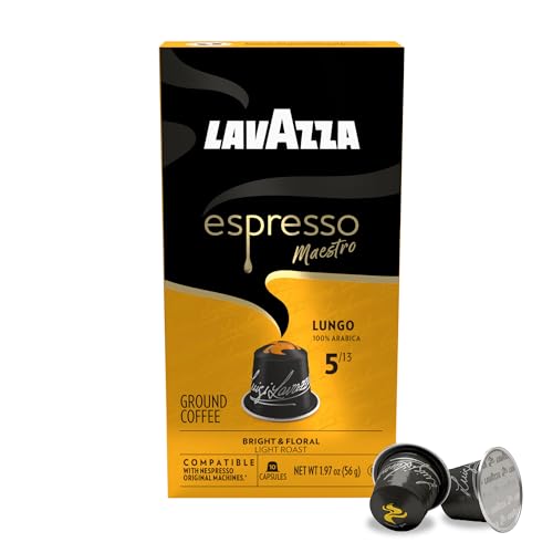 Lavazza Maestro Lungo floral and fruit aroma in a cup