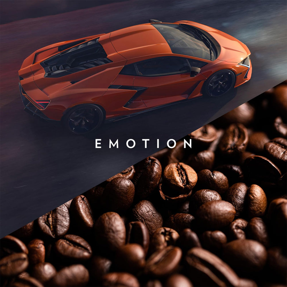 Origin map hint for Lavazza Lamborghini Arabica and Robusta beans.