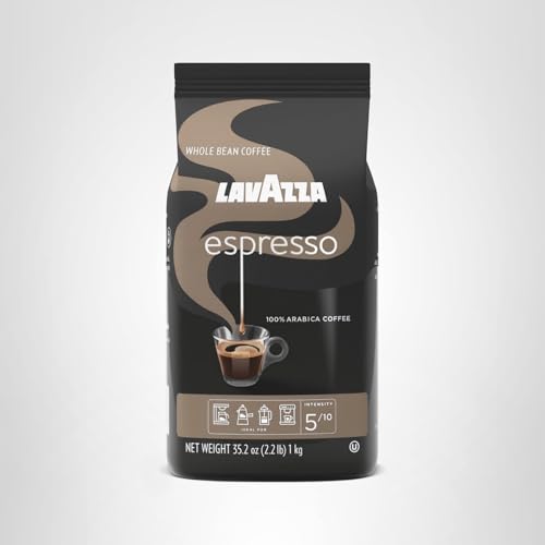 Steaming Lavazza Espresso cup evokes inviting aroma and depth