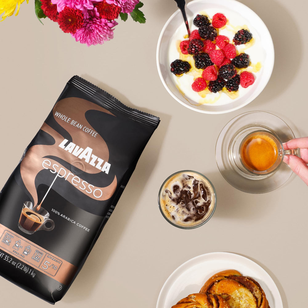 Lavazza drip coffee setup ready to brew a balanced cup.