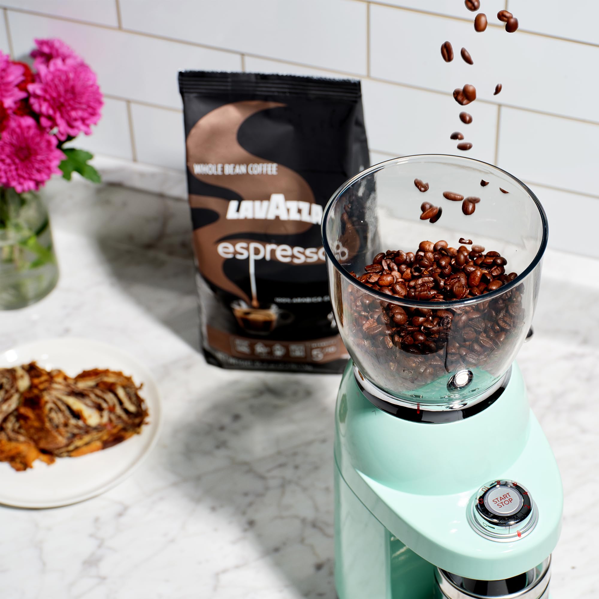 Lavazza Italy's favorite coffee brand label signaling authentic Italian style.