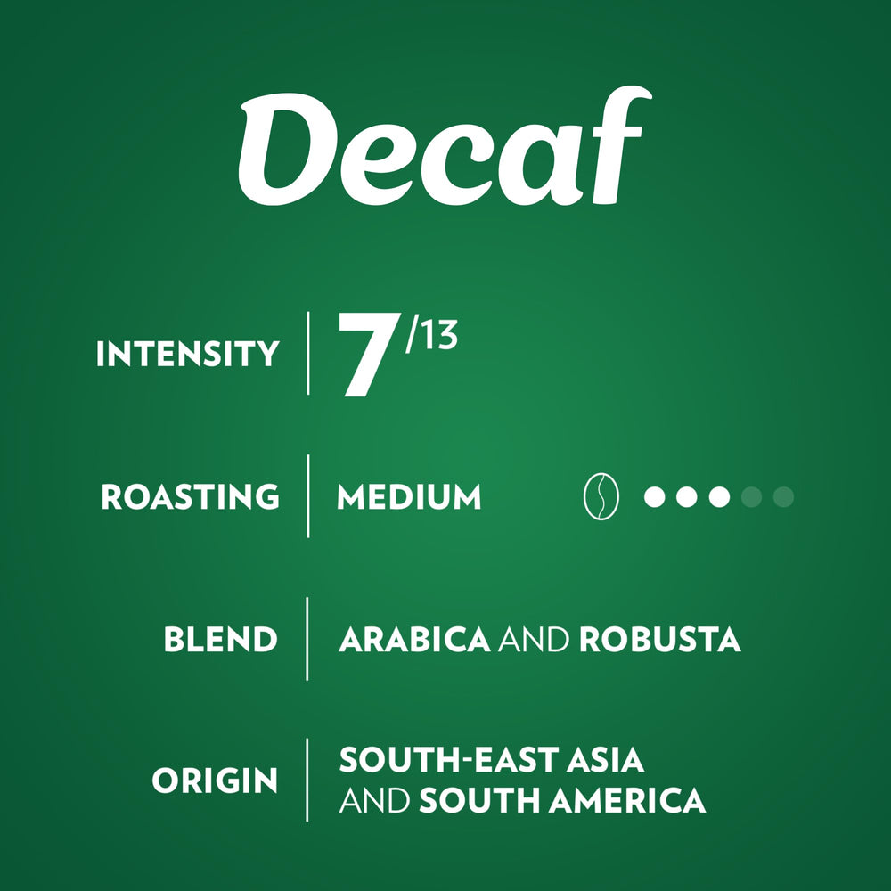 Lavazza DEK origin from South America and Southeast Asia.