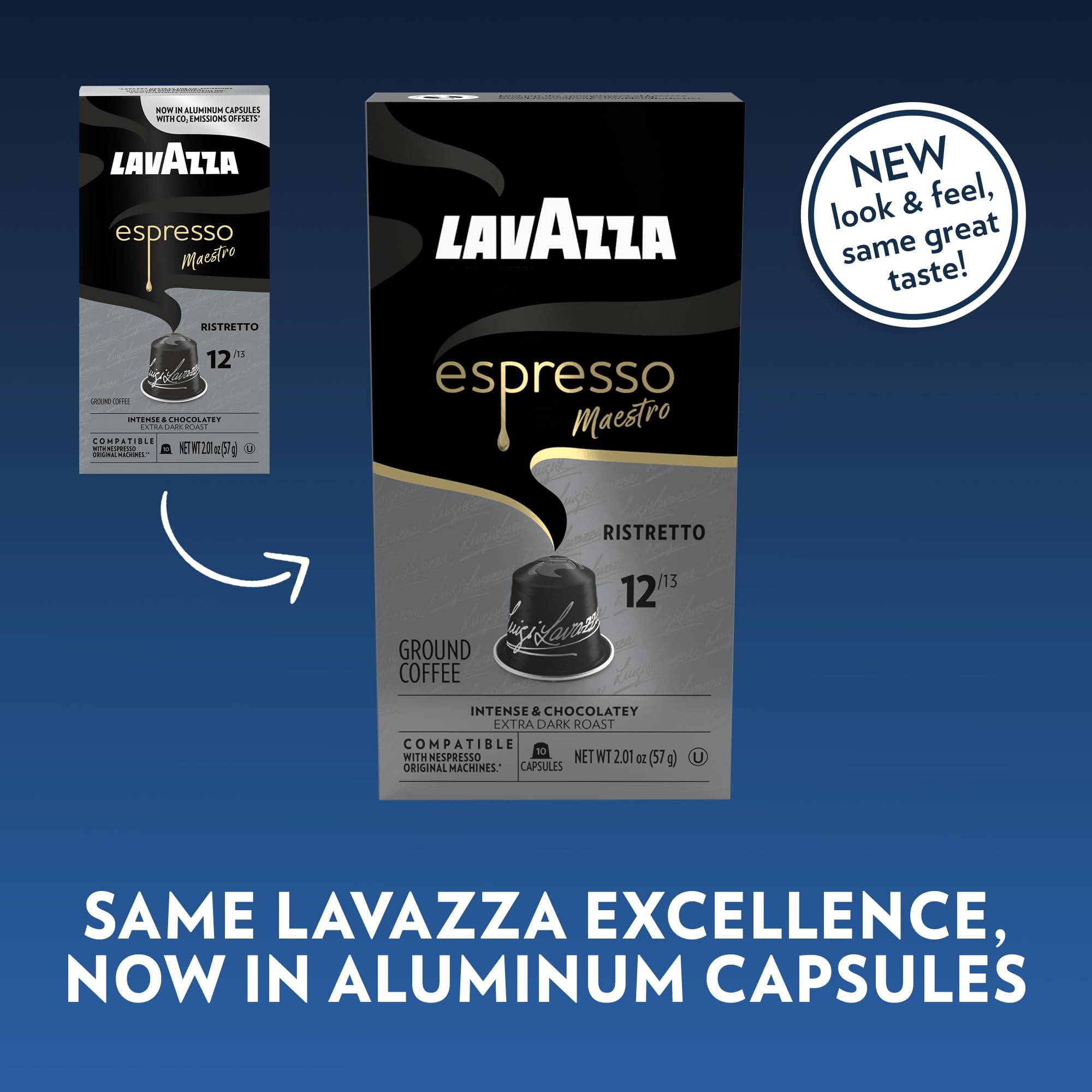 Aromas of chocolate and caramel associated with Lavazza Maestro Ristretto.
