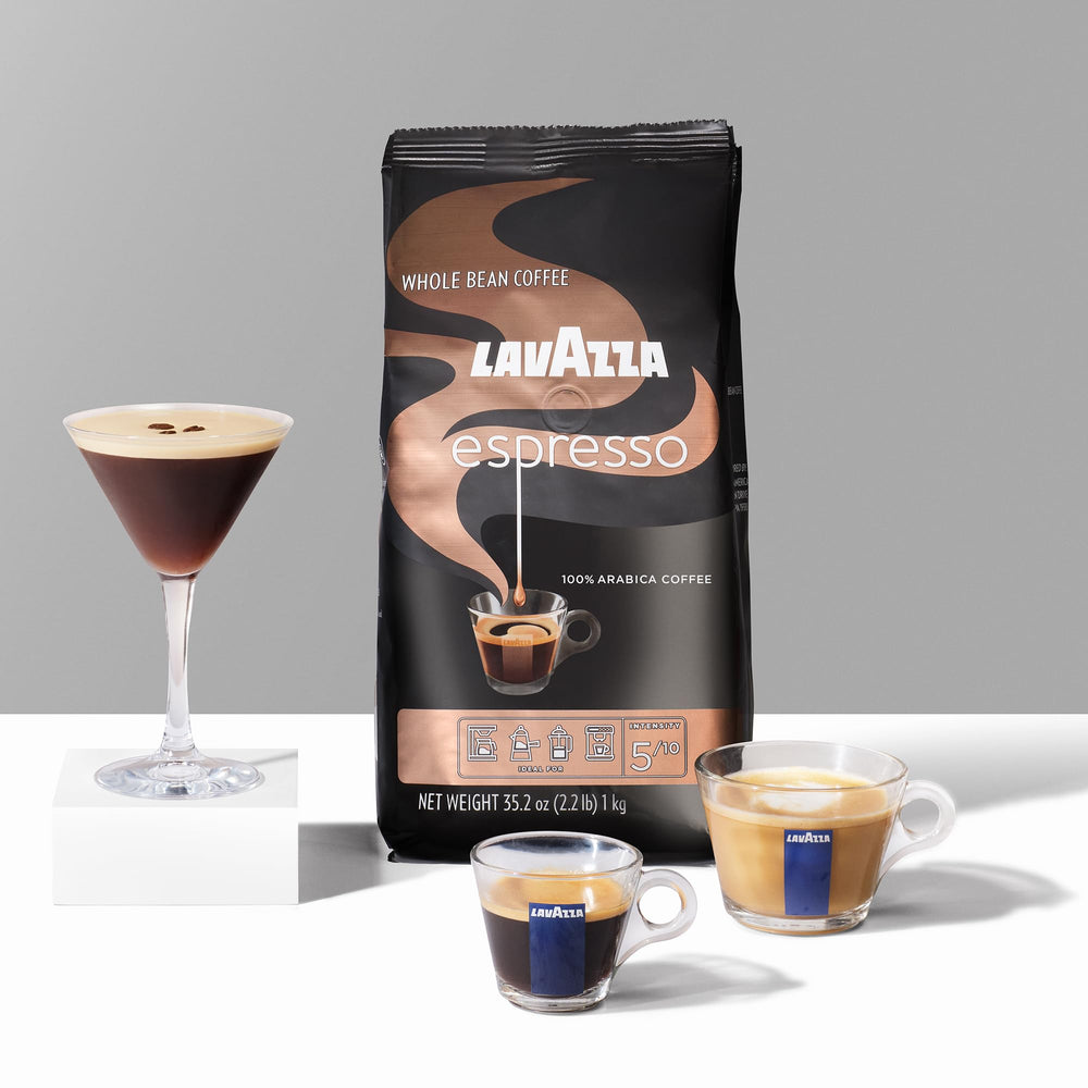 Moka pot setup with Lavazza Espresso for rich home brewing