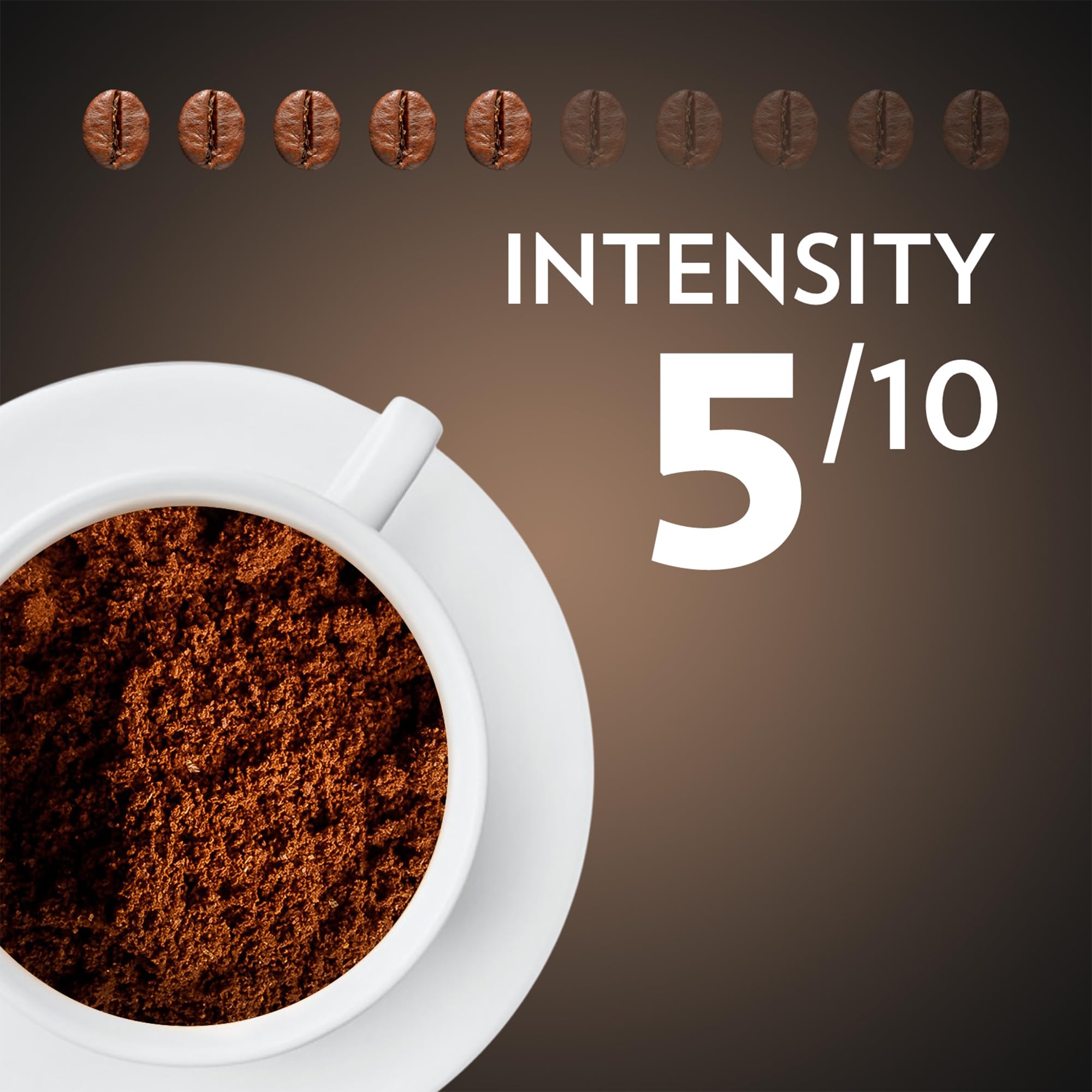Detail of Lavazza Espresso packaging highlighting 2.2 lb bag for daily use
