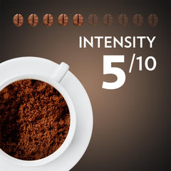 Detail of Lavazza Espresso packaging highlighting 2.2 lb bag for daily use