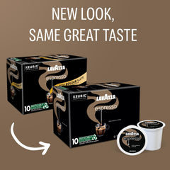 Close-up of Lavazza Espresso pods showing rich color and aroma