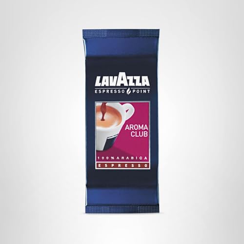 Lavazza Point machine brewing Aroma Club cartridge for a quick espresso session.