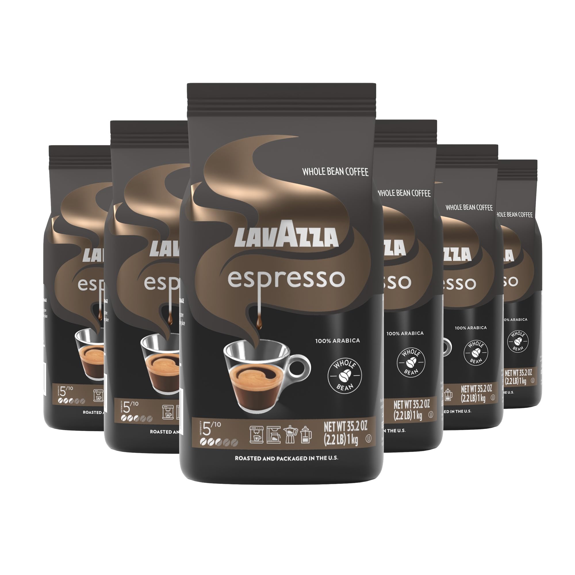 Lavazza Espresso whole bean bag for home use and versatile brewing sessions