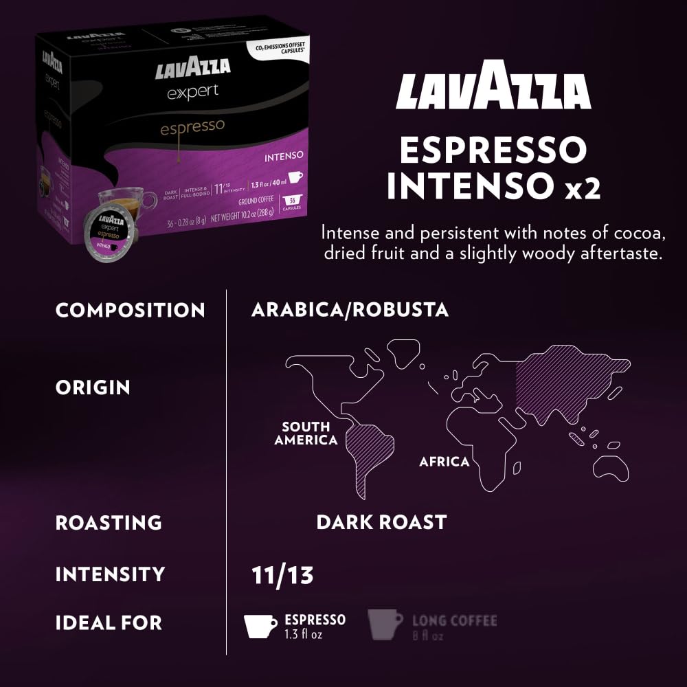 Lavazza Expert Classy machine compatibility ensures easy button-brewed coffee.