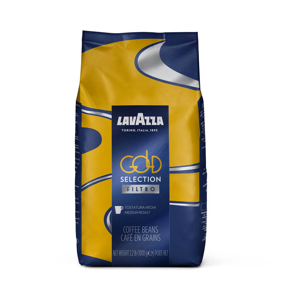 Lavazza Gold Selection Filtro whole bean bag with vanilla aroma for relaxing mornings.