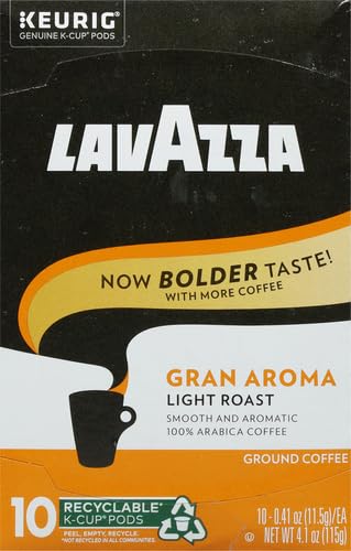 Lavazza Gran Aroma capsules ready for Keurig for a quick, aromatic cup.