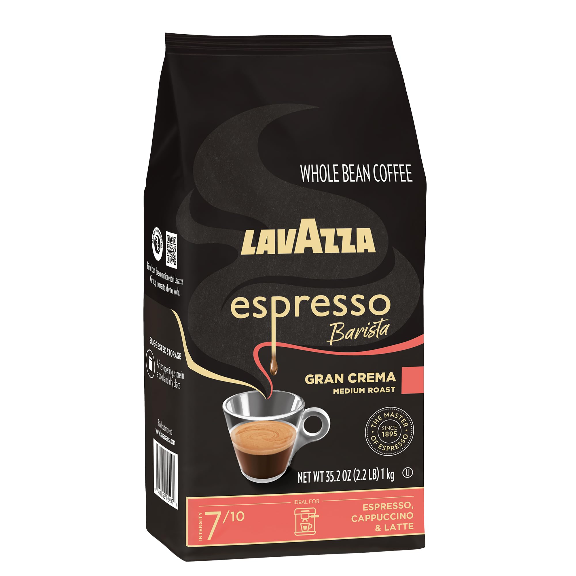 Lavazza Gran Crema espresso pack-of-two offers generous value for households.