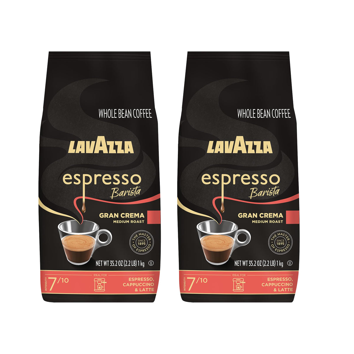 Lavazza Gran Crema packaging variant highlights value and flexible packaging options.