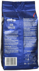 Two 2.2 lb Lavazza Grand Espresso bags on kitchen counter