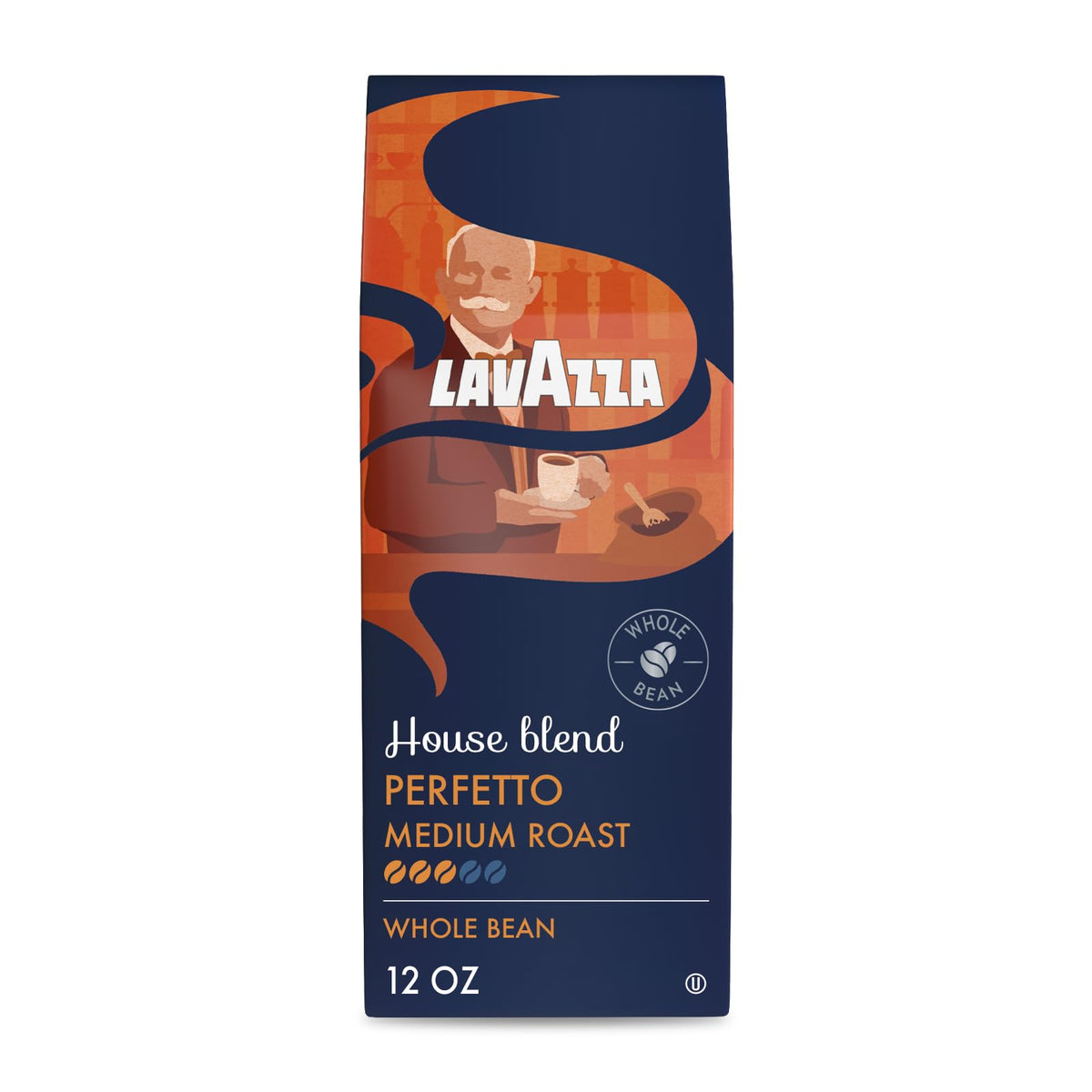 Lavazza House Blend Perfetto 12oz bag for drip brewers.