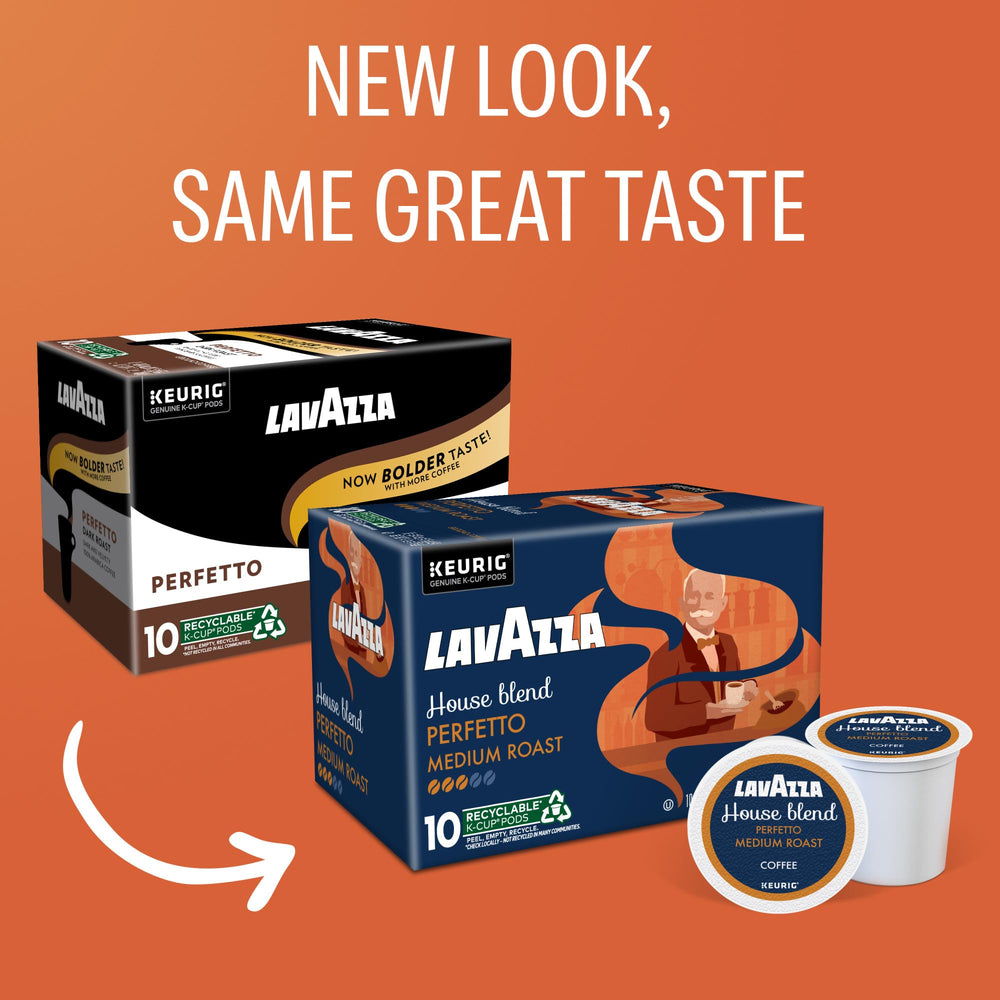 Lavazza House Blend Perfetto box back with notes and details