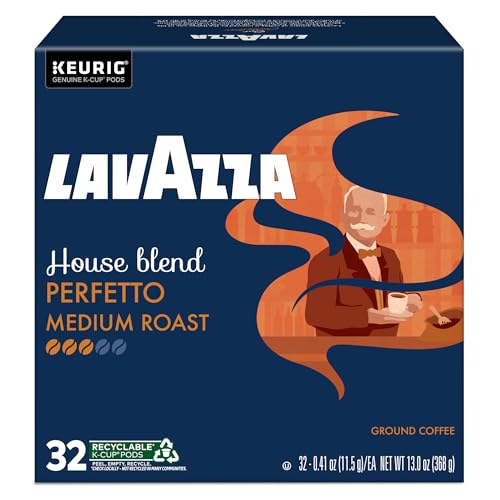 Lavazza House Blend Perfetto box display with 32-count sleeve