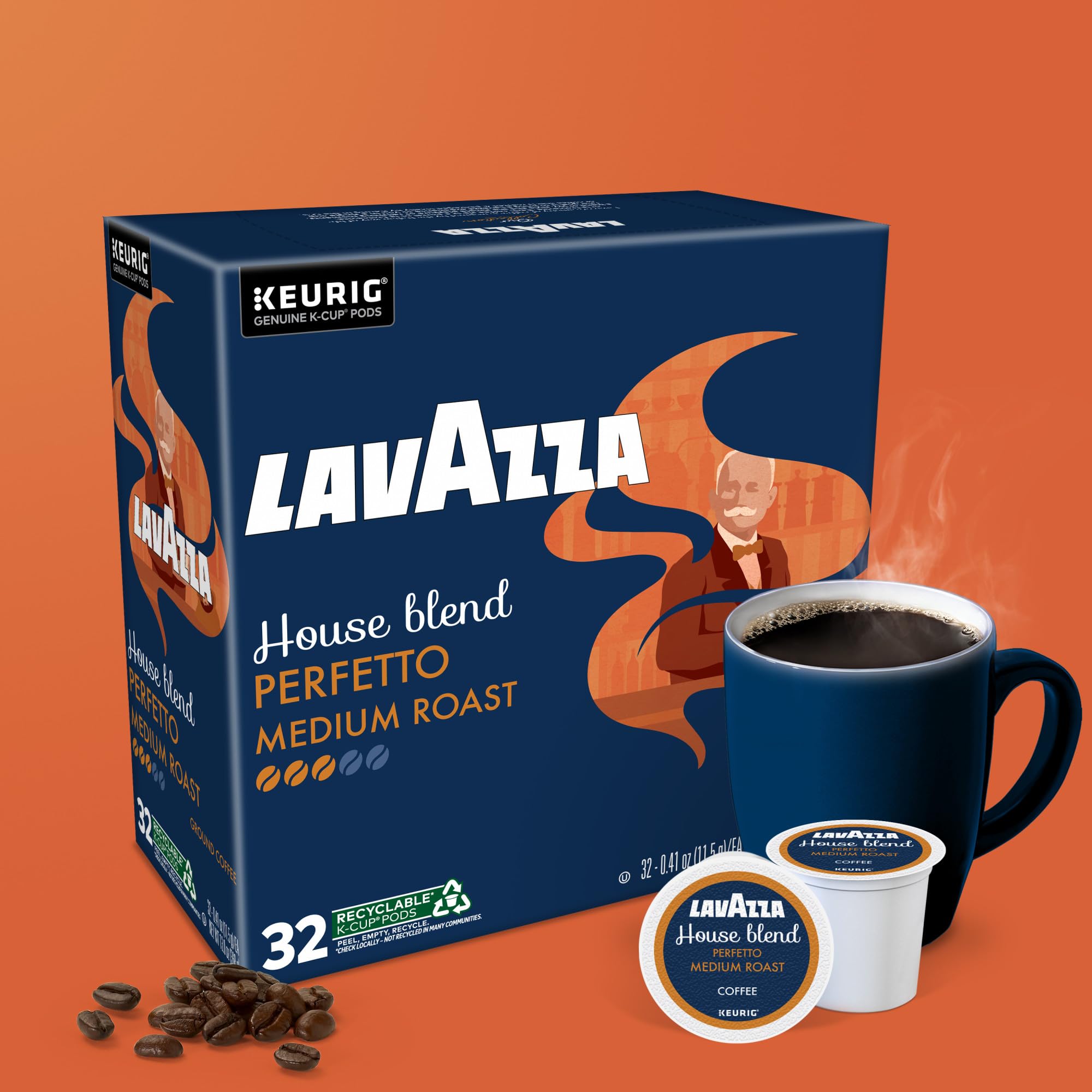 Lavazza House Blend Perfetto cup ready for an office break