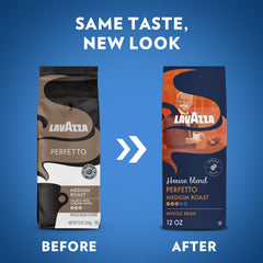 Lavazza House Blend Perfetto steamy cup showcasing aroma.