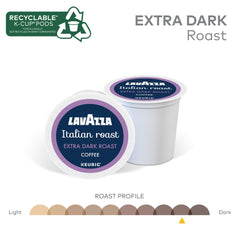 Lavazza Italian Roast Keurig compatibility label for quick brewing