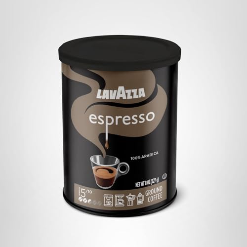 Lavazza four 8 oz tins in packing for steady, fresh supply.