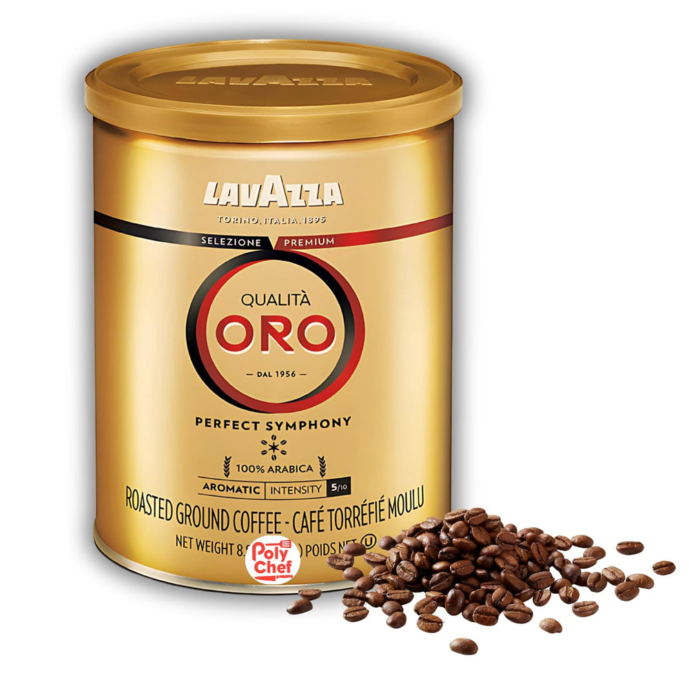 Qualità Oro coffee beans ready to grind for authentic Italian coffee.