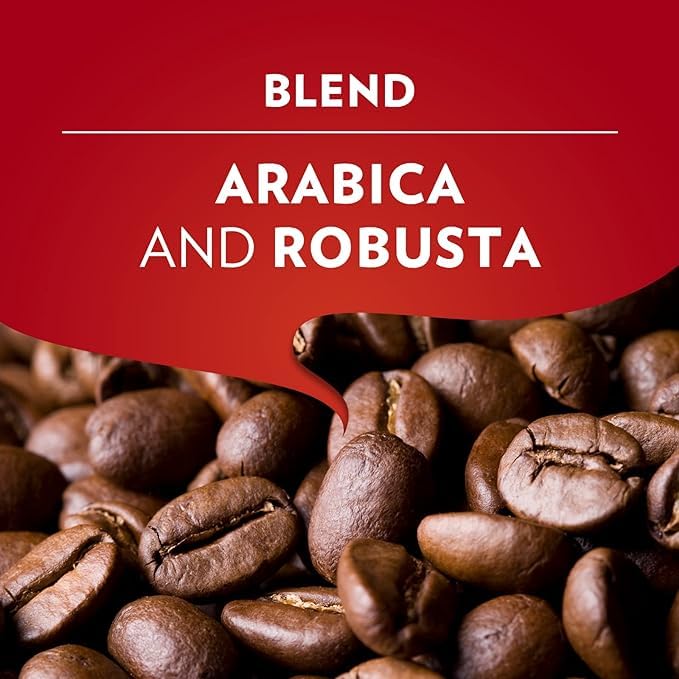 Lavazza Qualita Rossa ground coffee brick lets home baristas craft rich espressos.