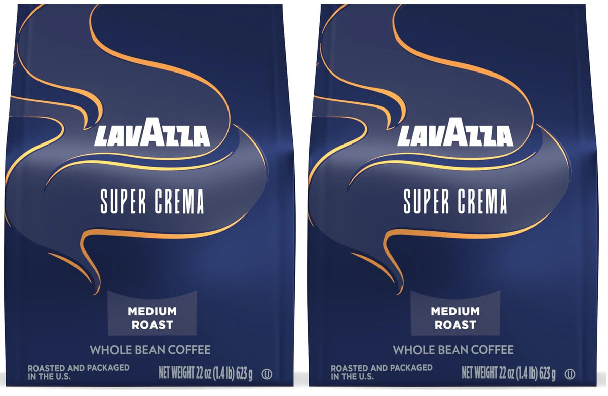 Lavazza Super Crema beans close-up for bold espresso