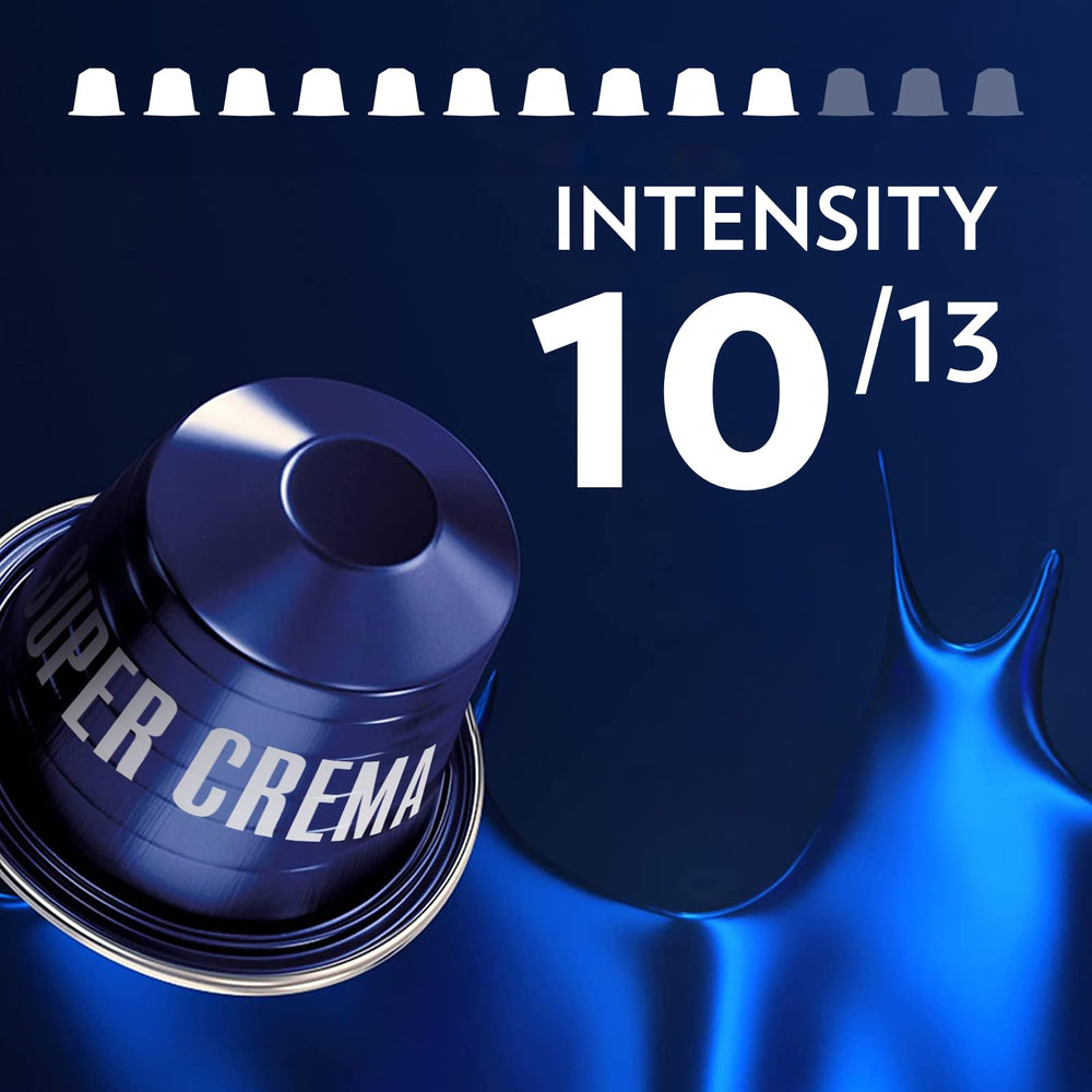 Lavazza Super Crema espresso cup scene emphasizes creamy texture in use.