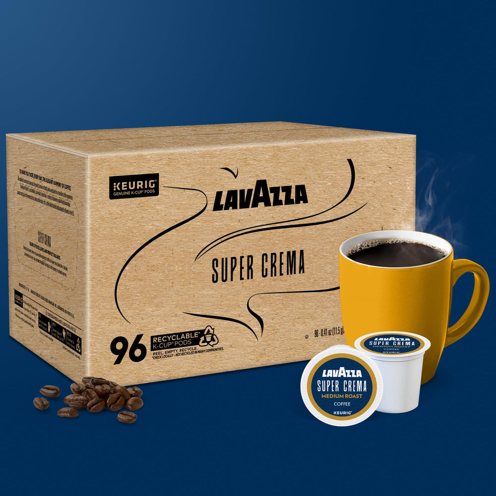 Lavazza Super Crema espresso pour with creamy texture