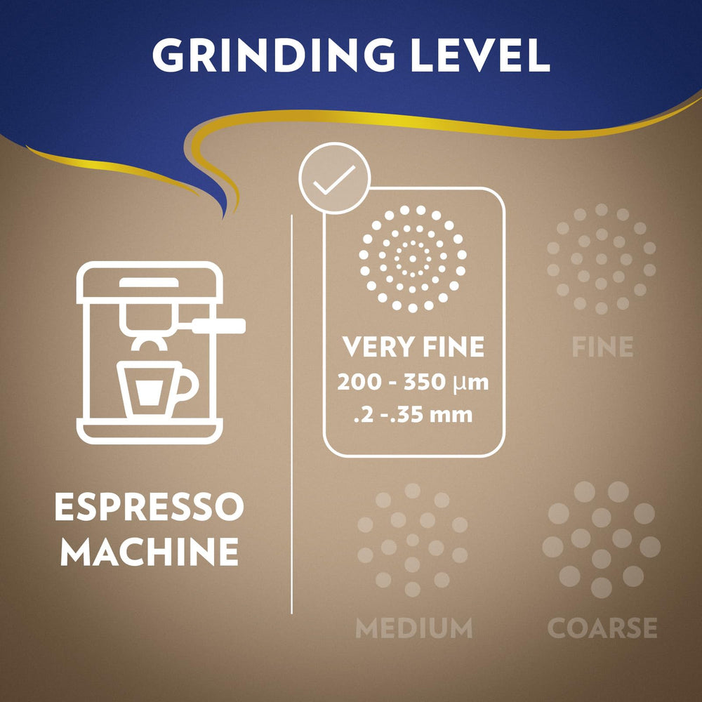 Espresso shot poured from Lavazza Super Crema