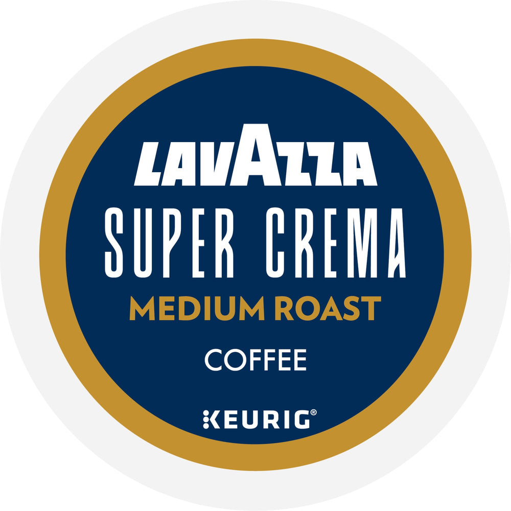 Lavazza Super Crema pods shown with Keurig compatibility
