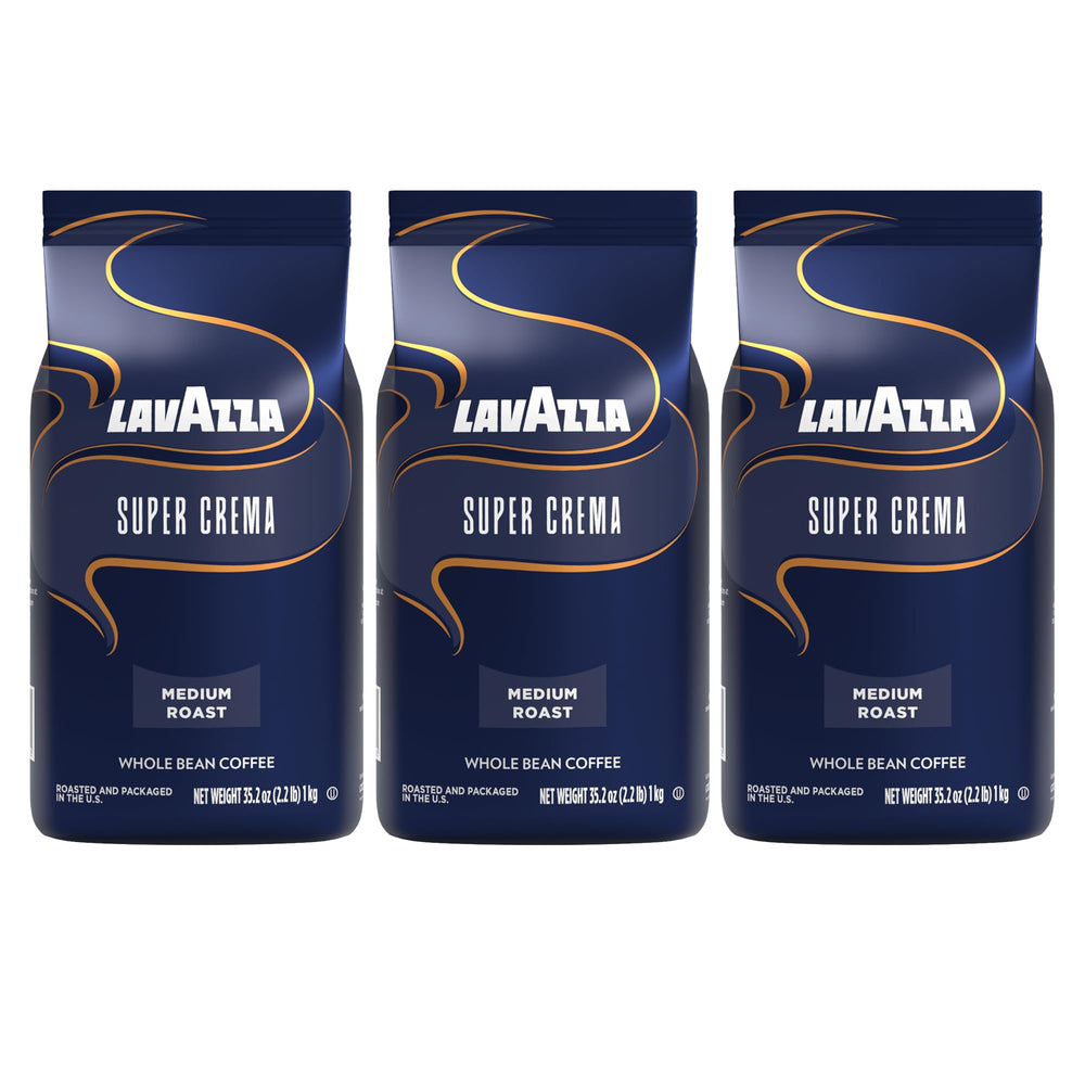 Lavazza Super Crema pack front view for bold espresso at home