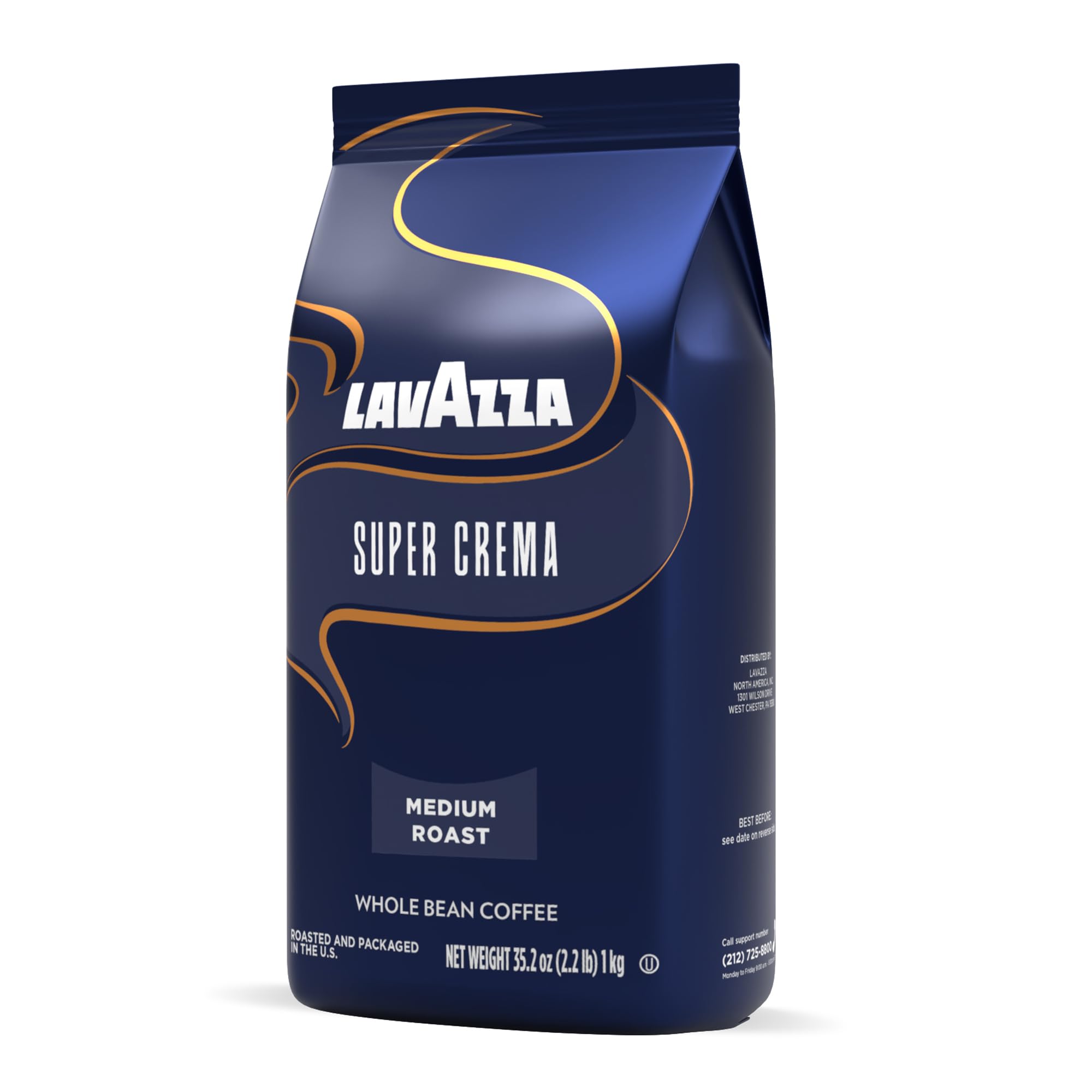 Lavazza Super Crema packaging label close-up