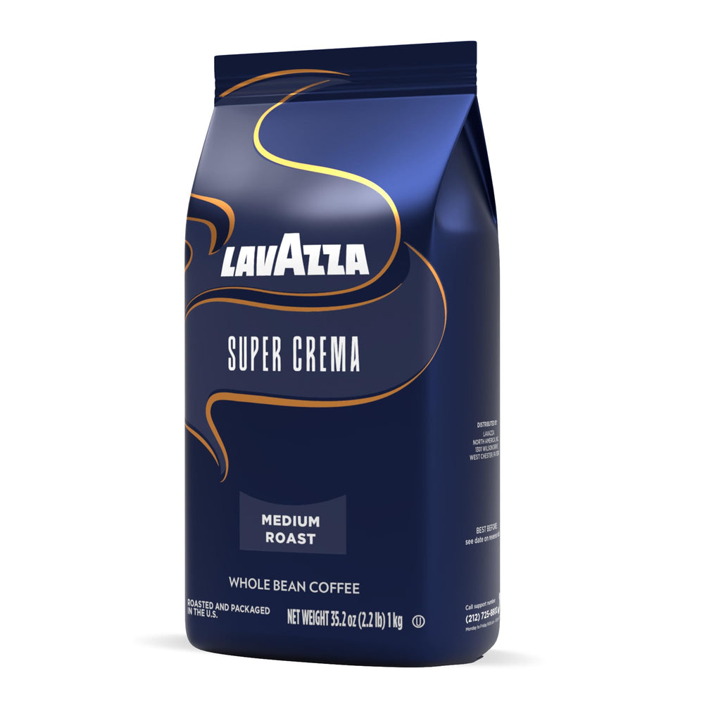 Lavazza Super Crema packaging label close-up