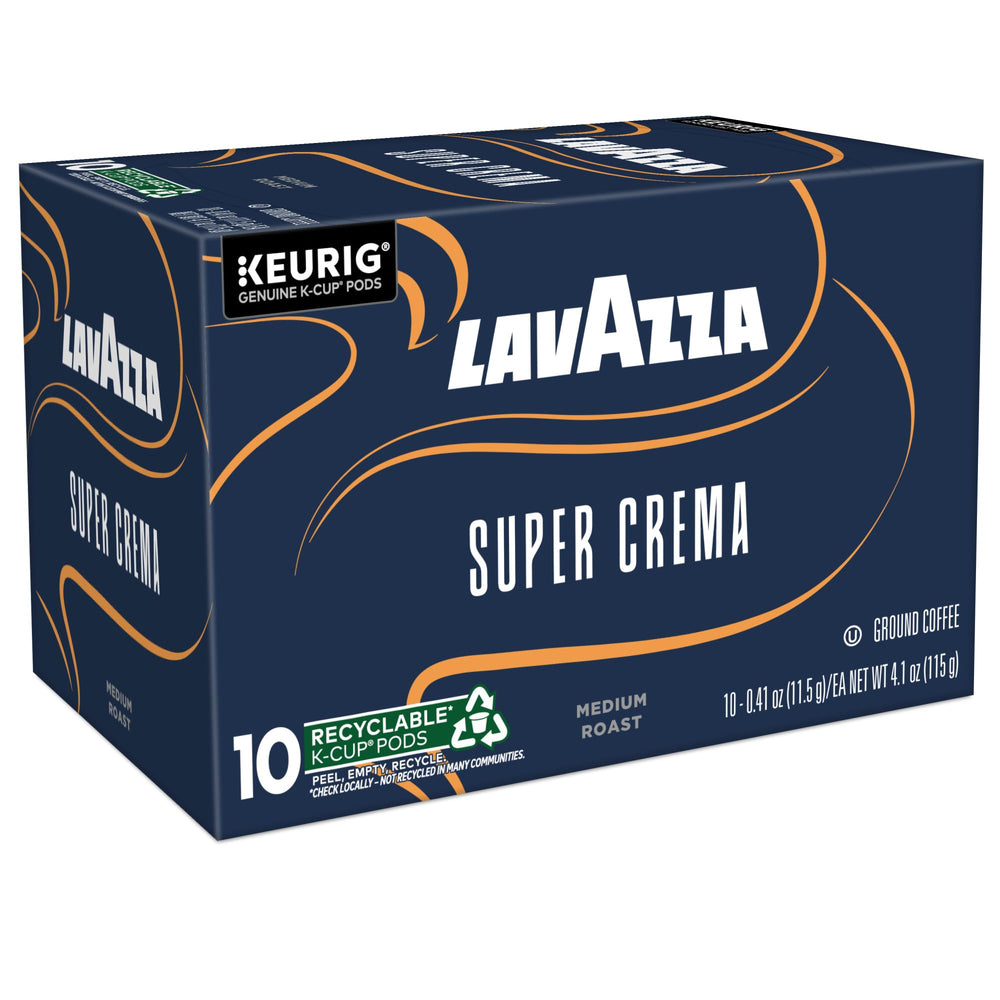 Recyclable Lavazza K-Cup pods after brewing