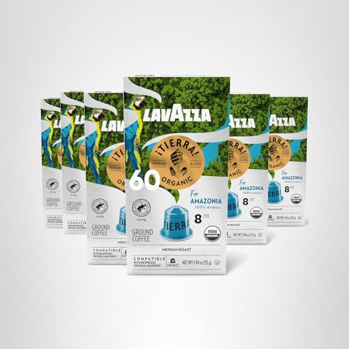 Lavazza Tierra Amazonia sustainable sourcing label on packaging