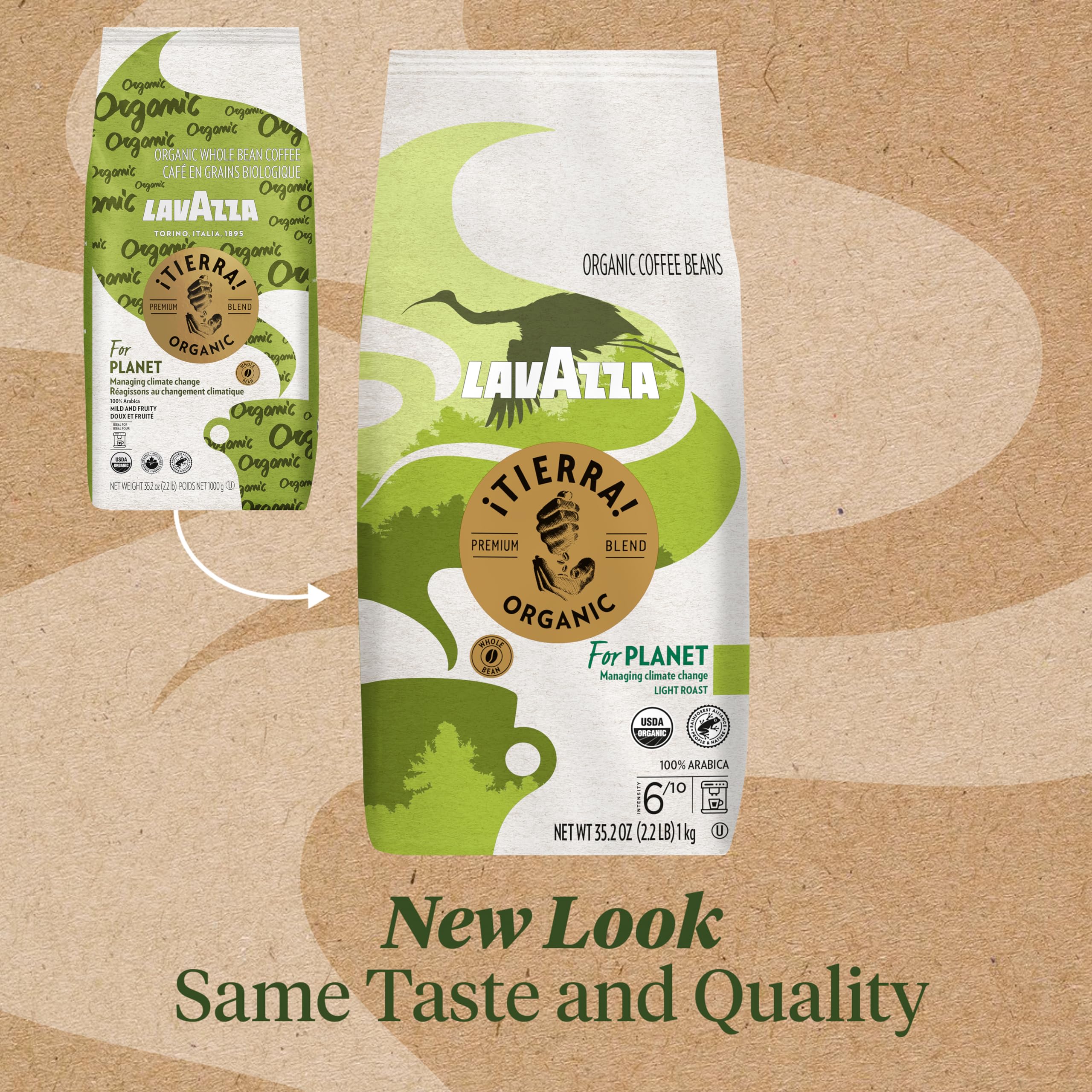 Lavazza Tierra! Organic for Planet aroma close-up hints floral and fruity notes.