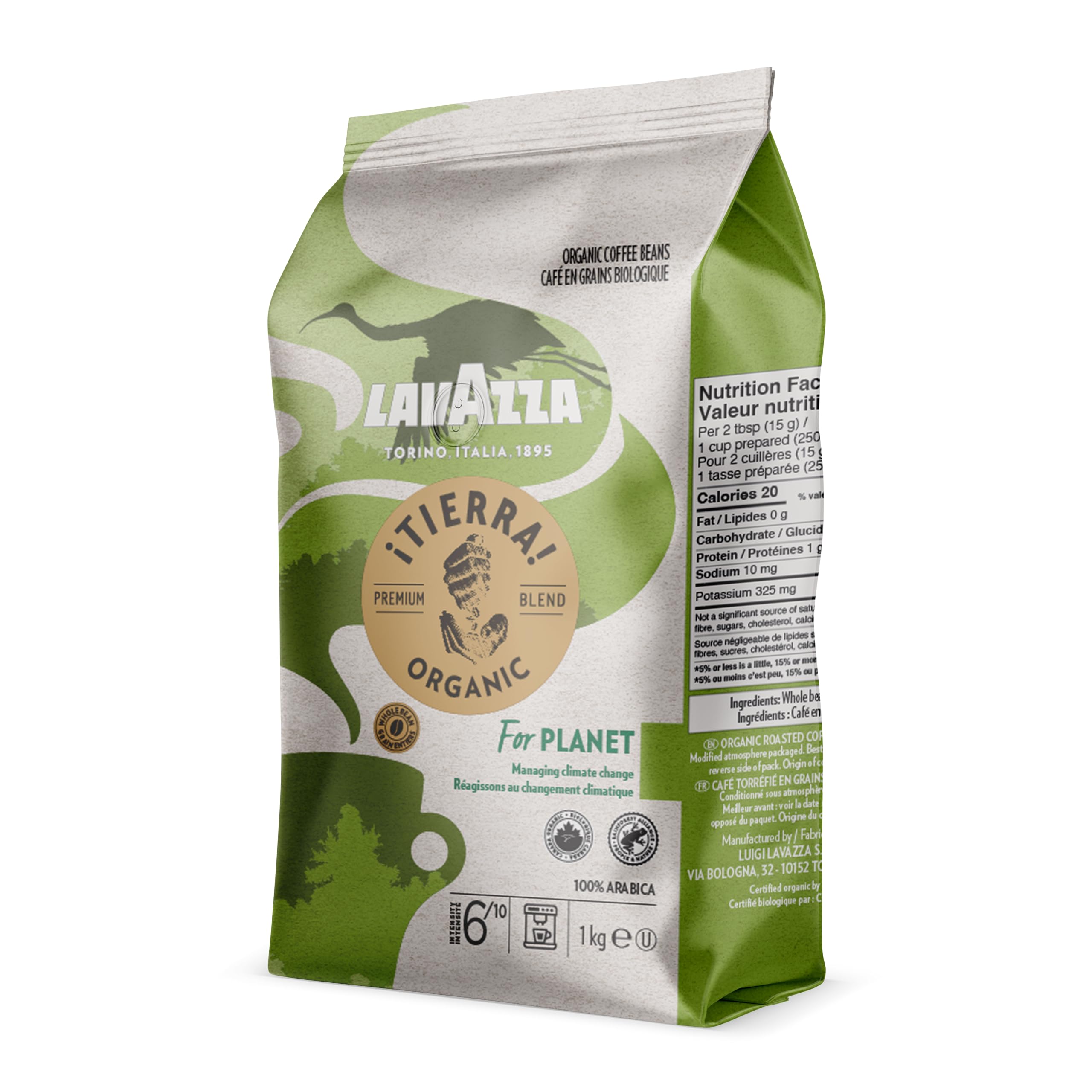 Lavazza Tierra! Organic for Planet drip coffee brew delivers smooth everyday coffee.