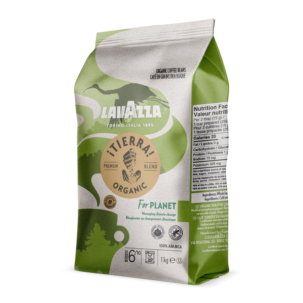 Lavazza Tierra! Organic for Planet drip coffee brew delivers smooth everyday coffee.