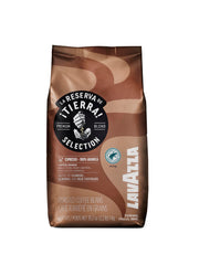 Lavazza Tierra! Selection whole bean coffee bag ready for fresh brewing.