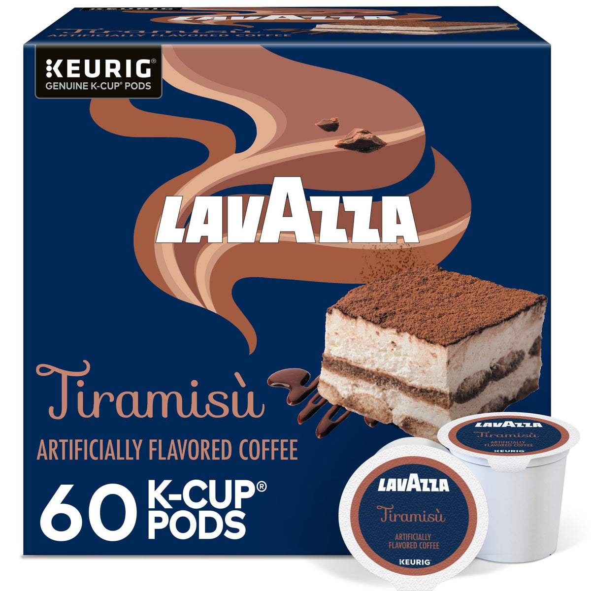 Lavazza Tiramisù K-Cup pod for quick Keurig brews.