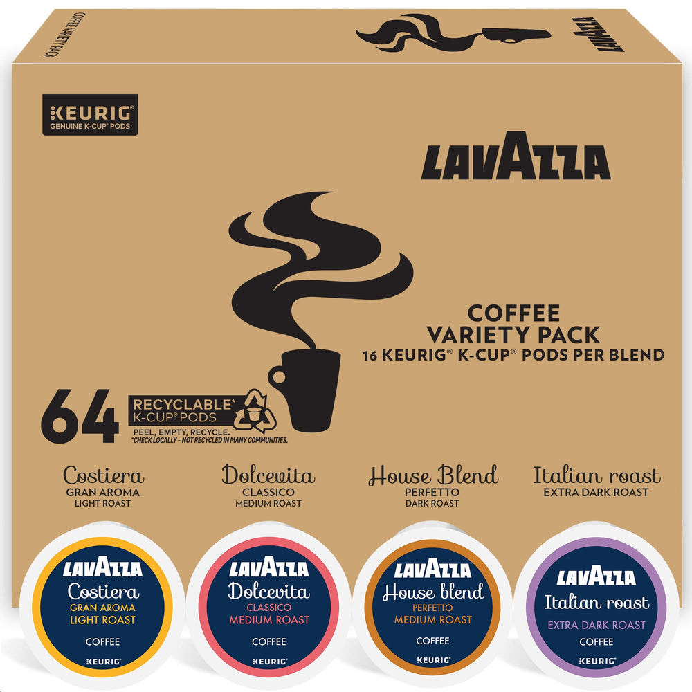 Lavazza variety pack K-Cups for Keurig—great for tasting multiple blends.