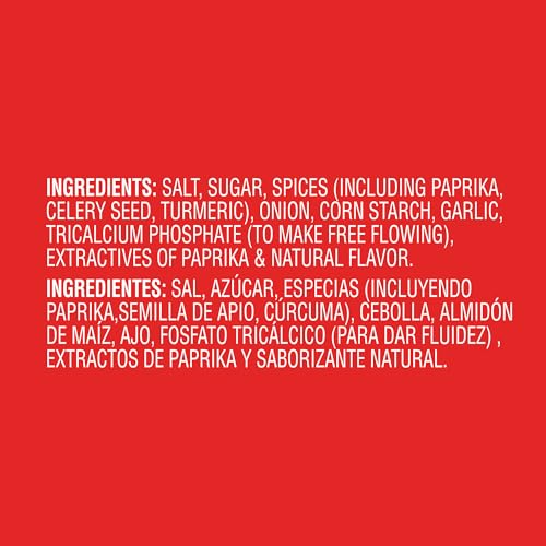 Lawry's 36.5-ounce tub label close-up highlights branding and nutrition details