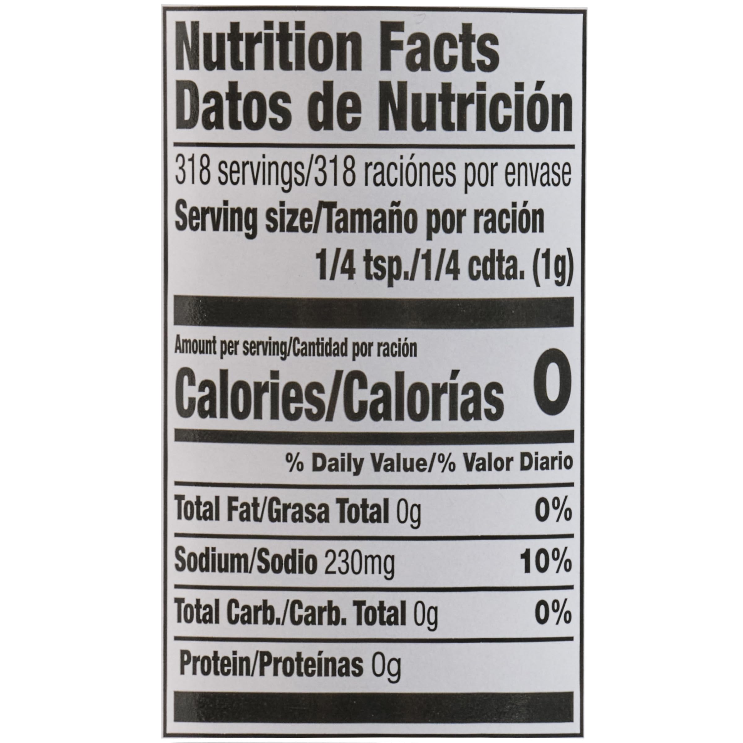 Lawry’s Casero seasoning label close-up shows kosher, no MSG attributes for clarity.