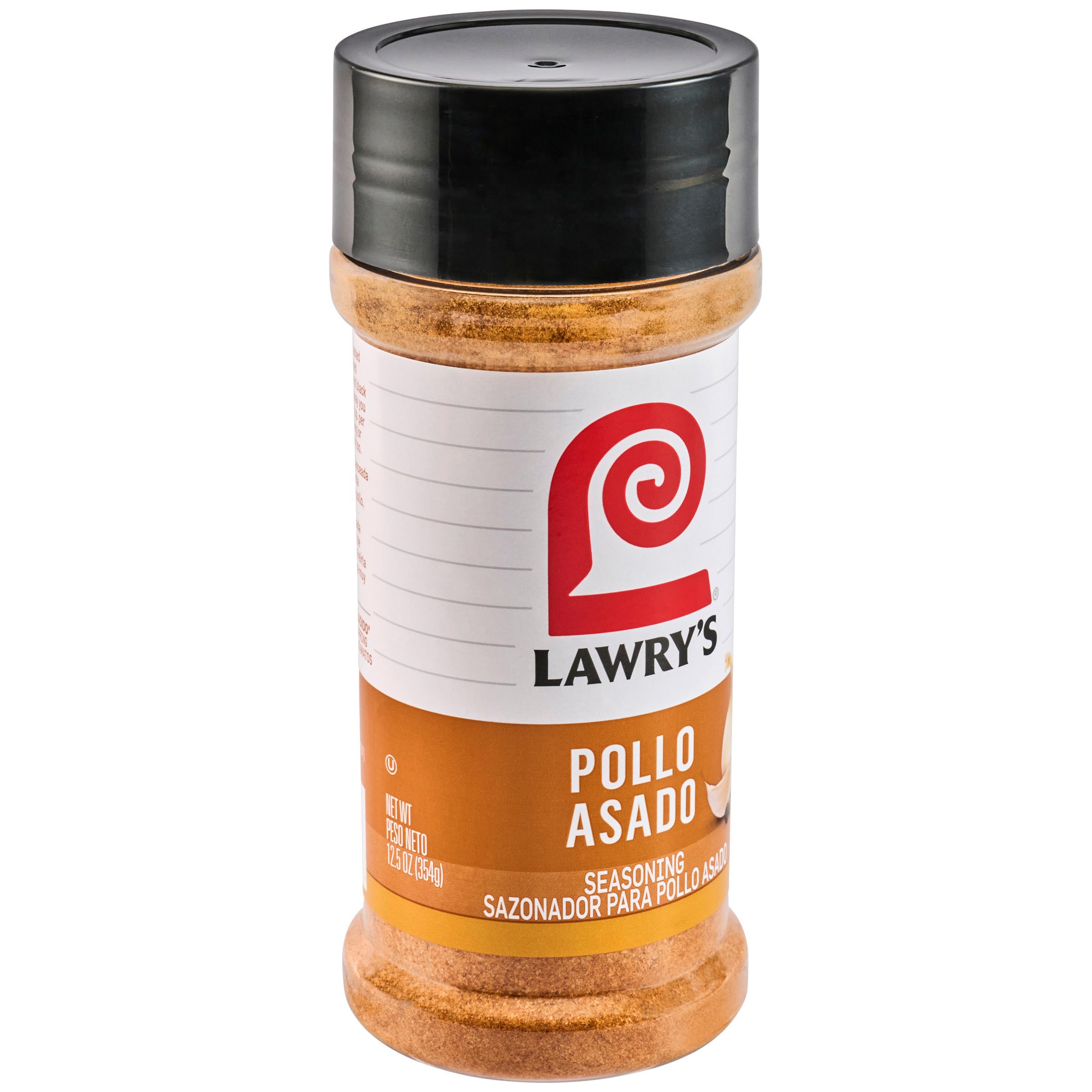 Lawry's Casero Pollo Asado seasoning bottle ready for roasting.
