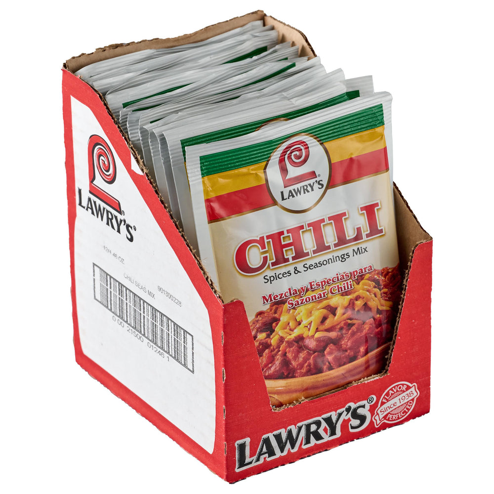 Lawry's Chili Spices Mix bottle showing product branding for bold flavor