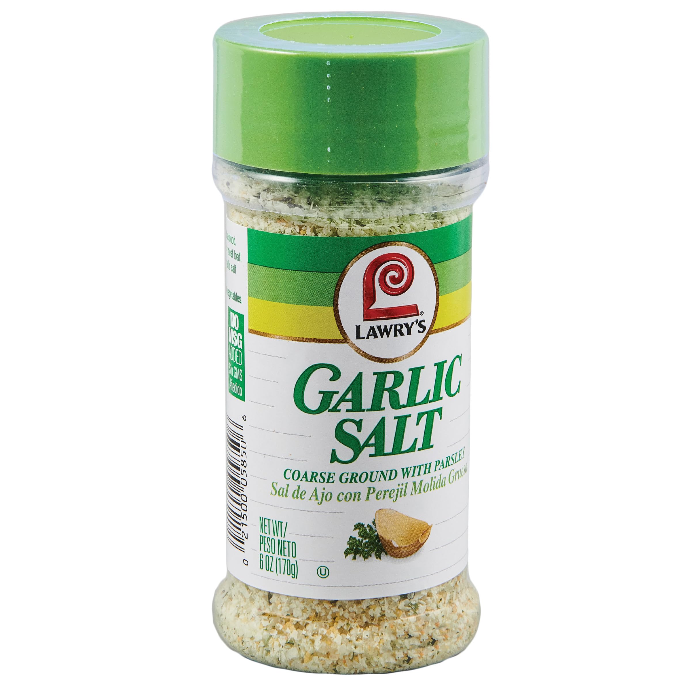 Seasoned chicken with Lawry's coarse garlic salt and parsley