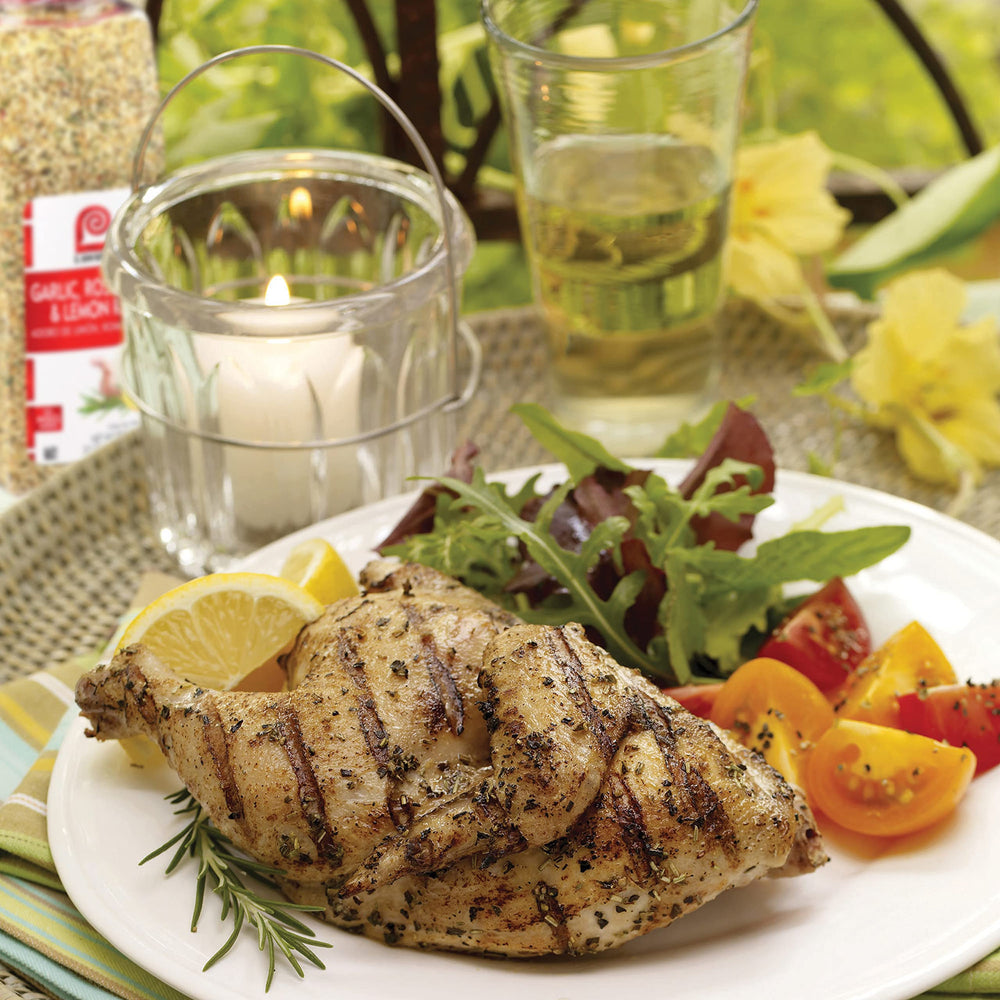 Lawry's Garlic, Rosemary and Lemon Rub enhances seafood with citrus notes.